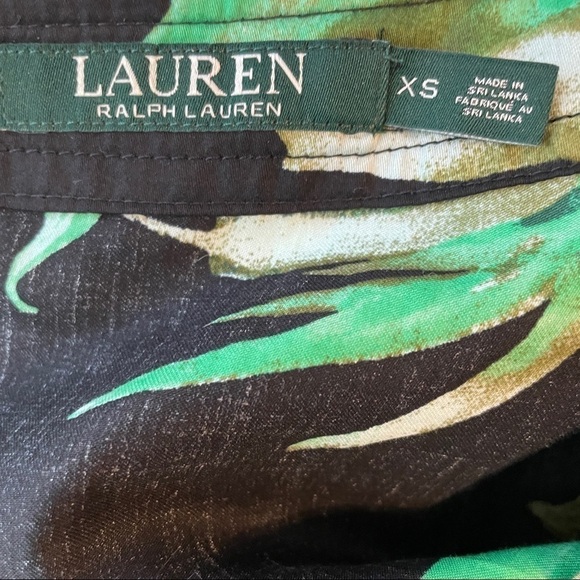 Lauren Ralph Lauren Floral Leaf Print Blouse - Picture 7 of 8